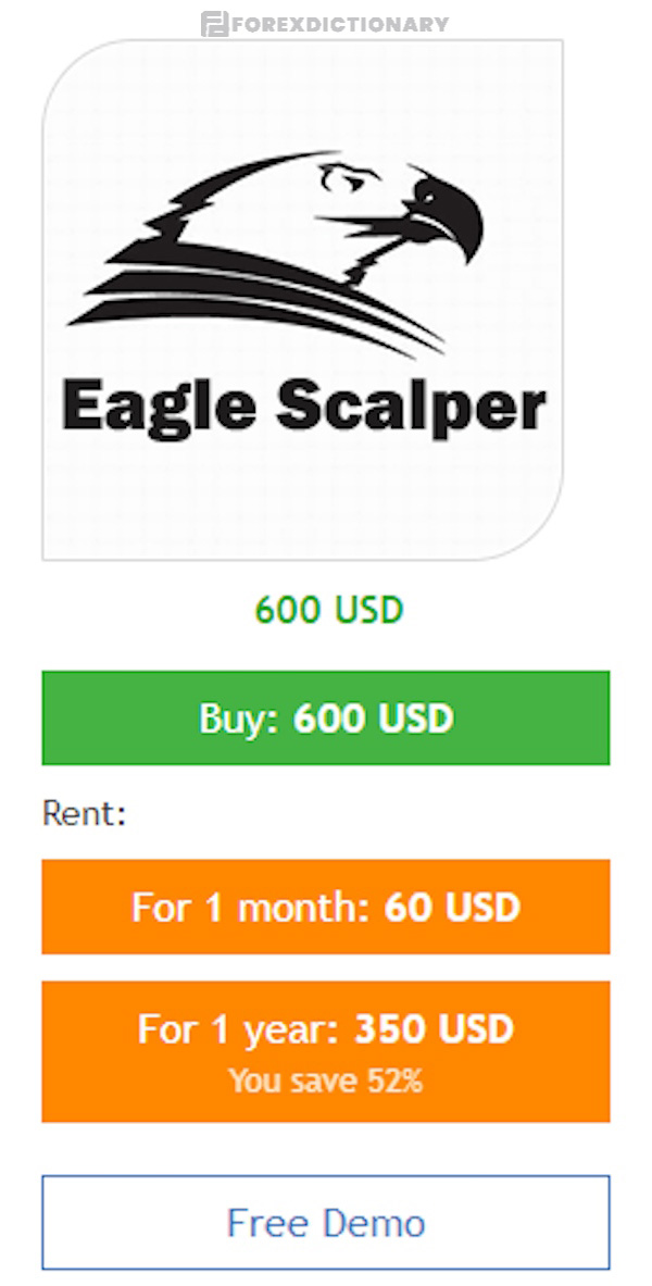 Eagle Scalper với giá mua 600$ và giá thuê 350$/ năm