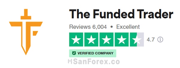 The Funded Trader được đánh  giá là 4,7/5 sao trên Trustpilot