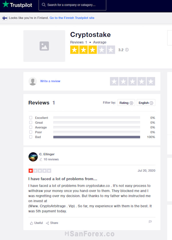 Review từ cộng đồng quốc tế, cho thấy sự khó khăn trong việc rút tiền từ CryptoStake