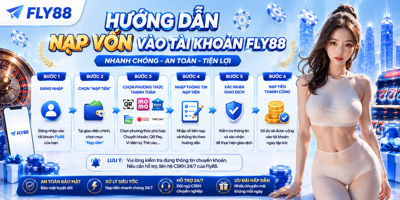 Hướng dẫn nạp vốn vào tài khoản Fly88